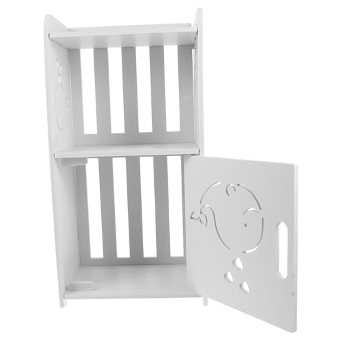 NUOBESTY Nachttisch Mini-Tisch wohnmöbel Schlafzimmer Beistelltisch modern klein winzig Schlafzimmertisch Tisch für Schlafzimmer Seitenbetttisch Schlafzimmermöbel hölzern Weiß von NUOBESTY