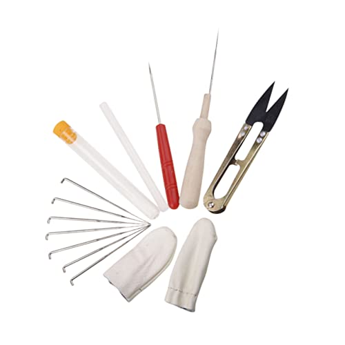 NUOBESTY Nadel Filz Set für Anfänger mit Filzmatte Nadeln Schere Holzgriff Ahle Fingerschutz und Klebestift Werkzeug Set für Wolle Filzen und Basteln Zubehör Praktischer NUOBESTY Nadel Filz Set für Anfänger mit Filzmatte Nadeln Schere Holzgriff Ahle Fingerschutz und Klebestift Werkzeug Set für Wolle Filzen und Basteln Zubehör Praktischer von NUOBESTY
