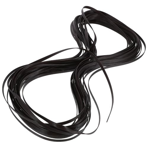 NUOBESTY PE Rattan Reparaturmaterial Tiefbraun Doppelseitig Vierfach Geflochten Langlebig für Stuhl Sofa Korbmöbel DIY Möbelreparatur und Webzubehör von NUOBESTY
