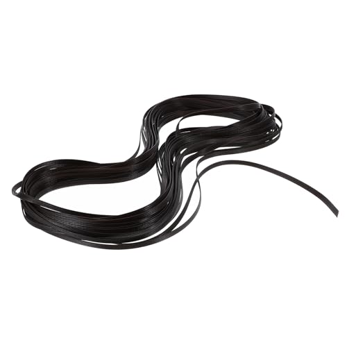 NUOBESTY PE Rattan Streifen DIY Flechtmaterial für Möbelreparatur Doppelseitig Geflochten Dunkelbraun Vielseitig für Stuhl Tisch Korb und Bastelprojekte Geeignet von NUOBESTY