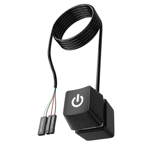 NUOBESTY Pc Power Button Verlängerungskabel Desktop Netzschalter für Computer mit Praktischem Design aus Langlebigem Leicht zu Bedienen Platzsparend von NUOBESTY