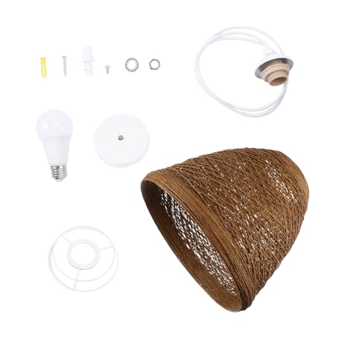 NUOBESTY Pendelleuchte Rattan Vintage Design Handgefertigte Deckenlampe für Wohnzimmer Schlafzimmer und Kreative Hängeleuchte Hochwertigem Grass Rattan NUOBESTY Pendelleuchte Rattan Vintage Design Handgefertigte Deckenlampe für Wohnzimmer Schlafzimmer und Kreative Hängeleuchte Hochwertigem Grass Rattan von NUOBESTY