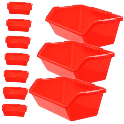 NUOBESTY Plastik Aufbewahrungsbox Kunststoffbox Robust Langlebig Teiliges Rote Lagerbox für Kleinteile Werkstatt Büro Zuhause Organizer NUOBESTY Plastik Aufbewahrungsbox Kunststoffbox Robust Langlebig Teiliges Rote Lagerbox für Kleinteile Werkstatt Büro Zuhause Organizer von NUOBESTY