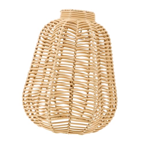 NUOBESTY Plastik Geflochtener Lampenschirm Hängelampe Rustikaler Stil Deckenleuchte Pendelleuchte Lampenabdeckung für Wohnzimmer Schlafzimmer Büro und Restaurant Dekoration NUOBESTY Plastik Geflochtener Lampenschirm Hängelampe Rustikaler Stil Deckenleuchte Pendelleuchte Lampenabdeckung für Wohnzimmer Schlafzimmer Büro und Restaurant Dekoration von NUOBESTY