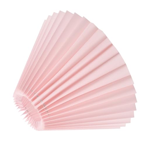 NUOBESTY Plissierter Lampenschirm aus Stoff Rosa Tischlampen abdeckung Modernes Design Dekorativ Langlebig Leicht zu Installieren als Nachttisch lampenschirm und Stilvolle von NUOBESTY