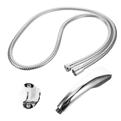 NUOBESTY Quadratischer Duschkopf mit Löchern Einstellbarer Handbrause Duschschlauch und Halterung Multifunktionale Badarmatur für Hohen Wasserdruck und Flexible Nutzung von NUOBESTY