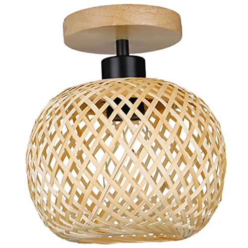 NUOBESTY Retro Deckenleuchte Woven Ceiling Light für Wohnräume Wohnzimmer Flur und Restaurant Robuste und Dekorative Deckenlampe ohne Leuchtmittel für Langfristige Nutzung NUOBESTY Retro Deckenleuchte Woven Ceiling Light für Wohnräume Wohnzimmer Flur und Restaurant Robuste und Dekorative Deckenlampe ohne Leuchtmittel für Langfristige Nutzung von NUOBESTY