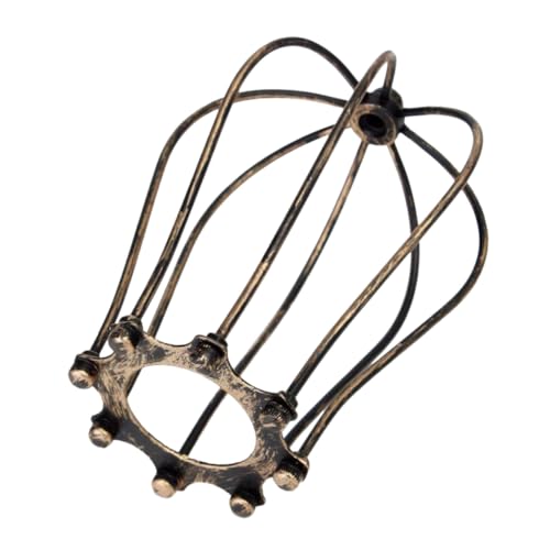 NUOBESTY Retro Eisen Lampenschirm Vintage Stil Lampenkäfig für Decken Wandleuchten Robustes Langlebiges Design als Dekorative Abdeckung für Wohnzimmer und Schlafzimmer von NUOBESTY