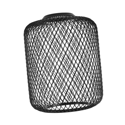 NUOBESTY Retro Industrieller Metall Lampenschirm Eisendraht Hohlraum Design Robuster Drahtkäfig Lampenschirm für Pendelleuchte Tischlampe Wohnzimmer Büro Küche von NUOBESTY