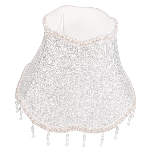 NUOBESTY Retro-schreibtischlampe Wandlampe Retro -lampenschirm Lampenschirme Hängend Spitze Lampenschirm Form Antiquität Lampenschirm Fransen Nachtlampe Bett Lampen Mit Quasten Stoff von NUOBESTY