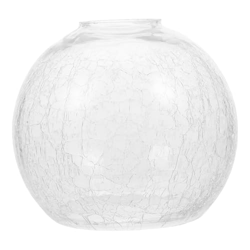NUOBESTY Runder Glaslampenschirm mit Rissmuster Lampenabdeckung für Pendelleuchten und Kronleuchter Einfach und Elegant Geeignet für Wohnzimmer und Schlafzimmer NUOBESTY Runder Glaslampenschirm mit Rissmuster Lampenabdeckung für Pendelleuchten und Kronleuchter Einfach und Elegant Geeignet für Wohnzimmer und Schlafzimmer von NUOBESTY