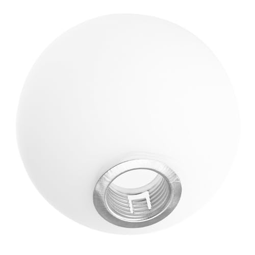 NUOBESTY Rundes Glas Lampenschirm Ersatzglas Opal Pendelleuchte Lampenabdeckung Schutz für Wohnzimmer Schlafzimmer Bar von NUOBESTY