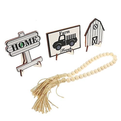 NUOBESTY Rustikales Holz für Mehrstöckige Tabletts Charmante Tischdeko für Bauernhaus Stil für Wohnzimmer Schlafzimmer und Feiertagsfeiern von NUOBESTY