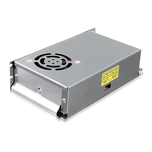 NUOBESTY Schaltnetzteil 12V DC Geregeltes Netzteil Für LED Lichter Überwachungsnetzteil Für Motor Drehzahlregler Anlasser Rasentraktor Kompatibel Mit Power Supply Tester von NUOBESTY