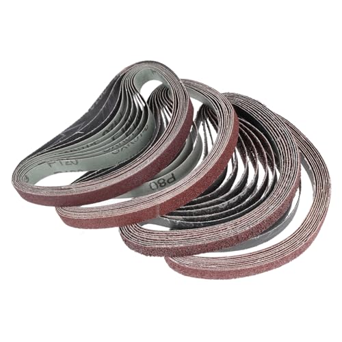 NUOBESTY Schleifband Aluminiumoxid Körnung für Bandschleifer Holz Kunststoff Schleifgerät Vielseitig Langlebig Antiblockierend NUOBESTY Schleifband Aluminiumoxid Körnung für Bandschleifer Holz Kunststoff Schleifgerät Vielseitig Langlebig Antiblockierend von NUOBESTY
