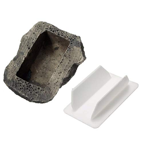 NUOBESTY Schlüsselstein Schlüsselversteck Geocaching Gartenstein Hof Künstlicher Harz Stein Key Hider Schlüsselhalter Für Ersatzschlüssel Außen / 1pc von NUOBESTY