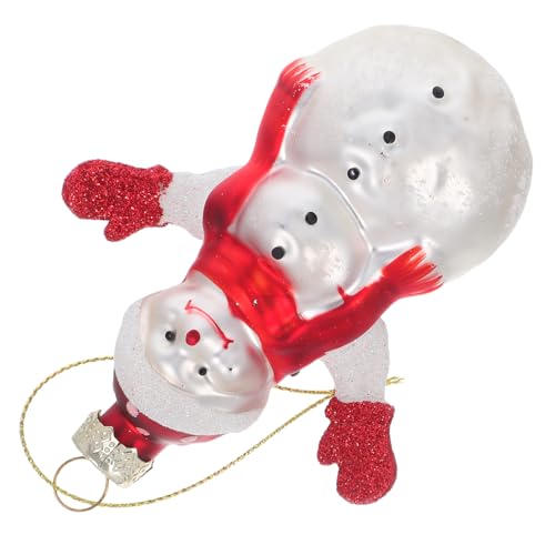 NUOBESTY Schneemann Ornament Einzigartige Handgeblasene Weihnachtsbaum Dekofigur für Festliche Feiertagsdekoration und Kreative Weihnachtsstimmung NUOBESTY Schneemann Ornament Einzigartige Handgeblasene Weihnachtsbaum Dekofigur für Festliche Feiertagsdekoration und Kreative Weihnachtsstimmung von NUOBESTY