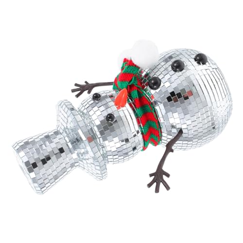 NUOBESTY Schneemann-figur Mit Spiegel-diskokugel: Weihnachtstischdekoration Mit Wintermotiv – Verspiegelte Schneemann-diskofigur Für Partys NUOBESTY Schneemann-figur Mit Spiegel-diskokugel: Weihnachtstischdekoration Mit Wintermotiv – Verspiegelte Schneemann-diskofigur Für Partys von NUOBESTY