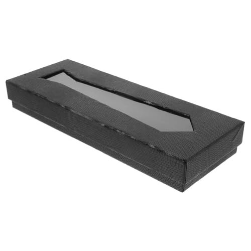 NUOBESTY Schwarze Krawattenbox mit Schlangenleder Optik Robuste Papierboard Aufbewahrungsbox für Herren Stilvoller Reise Organizer und Geschenkverpackung für Krawatten Einfach zu Reinigen NUOBESTY Schwarze Krawattenbox mit Schlangenleder Optik Robuste Papierboard Aufbewahrungsbox für Herren Stilvoller Reise Organizer und Geschenkverpackung für Krawatten Einfach zu Reinigen von NUOBESTY