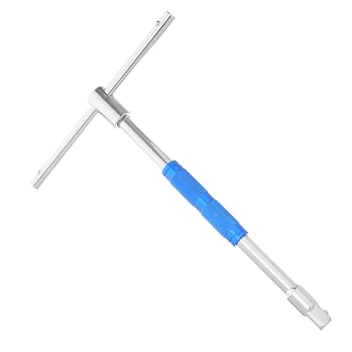 NUOBESTY Sechseckiger Schraubenschlüssel t Griffschlüssel aus Metall t Griff Ratsche Tragbarer Steckschlüssel T-Griff-Steckschlüssel Schraubenschlüssel reparieren Aluminiumlegierung Blau von NUOBESTY