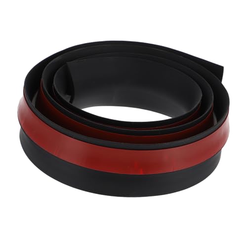 NUOBESTY Selbstklebende PVC Übergangsleiste Bodenleiste Schwarz Kratzfest Flexibel Strapazierfähig Für Türschwellen Parkett Teppich Einfache Montage Für Zuhause Hotel Restaurant von NUOBESTY