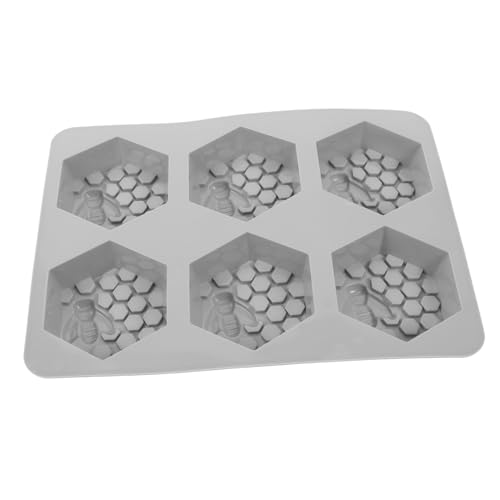 NUOBESTY Silikon Seifenform Wabenform Flexibles Backform für Seifen Schokolade Mousse und Mehr Hitzebeständig Spülmaschinenfest Einfache Handhabung und von NUOBESTY