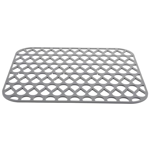 NUOBESTY Silikon Spülbeckenmatte Hitzebeständig Rutschfest Multifunktional Küchenspüle Schutzmatte Abtropfmatte mit Hohlem Design für Tassen Teller Schüsseln von NUOBESTY
