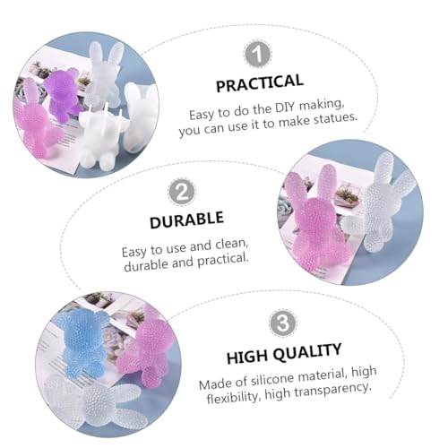 NUOBESTY Silikonform Epoxidharz Gießform Tierornament DIY Bastelgießform für Resin Schmuckherstellung Kinderfreundlich Wiederverwendbar Non stick Leicht zu Reinigen von NUOBESTY