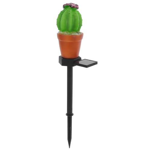 NUOBESTY Solarbetriebene Cactus Gartensteckerleuchten Wasserdichtes LED Dekolicht für Garten Patio Rasen und Gehwege Realistische Sukkulenten Design von NUOBESTY