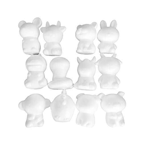 NUOBESTY Spielzeug 12st Tiermodelle Zum Styroportiere Zum Basteln Styropor Selber Machen Tiere Aus Tierkunst Schaumstoff-tierformen Schaumtierhandwerk DIY Weiß Skulptur Modellieren Kind NUOBESTY Spielzeug 12st Tiermodelle Zum Styroportiere Zum Basteln Styropor Selber Machen Tiere Aus Tierkunst Schaumstoff-tierformen Schaumtierhandwerk DIY Weiß Skulptur Modellieren Kind von NUOBESTY