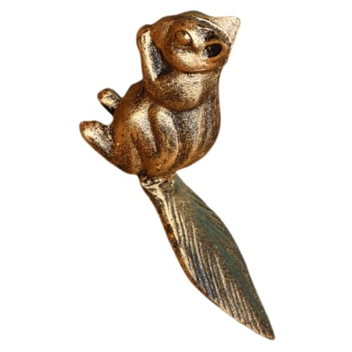NUOBESTY Squirrel Door Stopper Decoration Stabiler Türstopper aus für Schlafzimmer Rutschfest und Platzsparend für Küche Garage und Antik von NUOBESTY