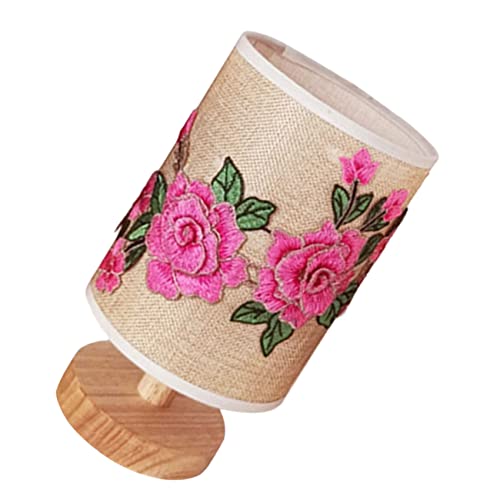 NUOBESTY Stoff Tisch Lampe Schreibtischlampe Blume Nachttischlampe Schlafzimmer Licht Schlafzimmertischlampe Tischlampe Aus Stoff Stoffschirm Lampe Mit Usb Eisenrahmen Rosy NUOBESTY Stoff Tisch Lampe Schreibtischlampe Blume Nachttischlampe Schlafzimmer Licht Schlafzimmertischlampe Tischlampe Aus Stoff Stoffschirm Lampe Mit Usb Eisenrahmen Rosy von NUOBESTY