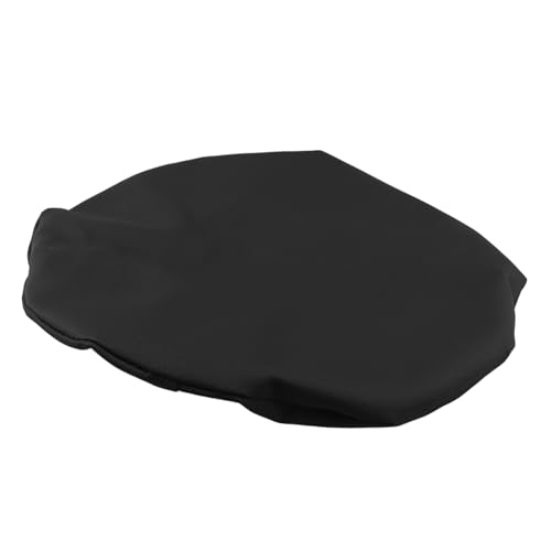NUOBESTY Stuhlbezug sesselbezug barhocker bezug runder hocker Barhockerbezug Ersatz-Sitzfläche für Barhocker Stuhl Ersatzsitz runder Barhocker barstuhl Sitz Leder Black von NUOBESTY