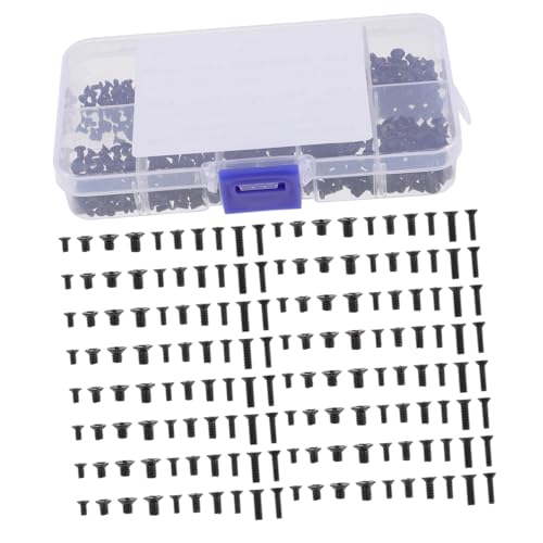 NUOBESTY Teiliges Schrauben Flachkopf Senkkopfschrauben aus Carbonstahl Laptop PC Reparatur Computerzubehör Vielseitiges Schrauben Sortiment für SSD Festplatte Motherboard Kühler von NUOBESTY