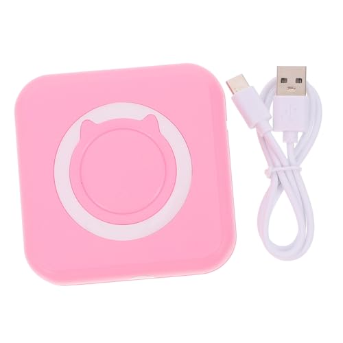 NUOBESTY Tragbarer Drucker Thermodrucker Mobiler Drucker Tragbar Telefonbilddrucker Tragbarer Fotodrucker Mini-Scrapbook-zubehör Fotodrucker Tragbar Etikettenhersteller Rosa Plastik von NUOBESTY