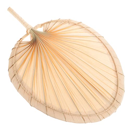 NUOBESTY Tragbarer Handfächer Palmblatt Handgewebter Vintage für Zuhause Büro und Strandpartys für Familie Rustikales Design Leicht von NUOBESTY