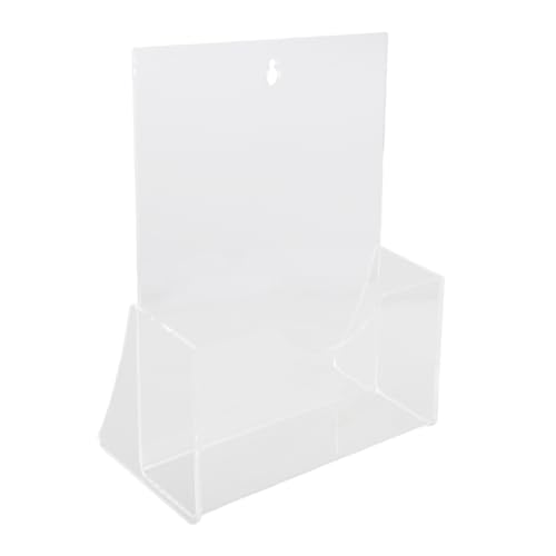 NUOBESTY Transparenter Acryl Display Ständer Hochtransparent Leicht und Tragbar Modernes Design Multifunktionaler Broschürenhalter für Büro Zuhause und Laden Präsentation von NUOBESTY