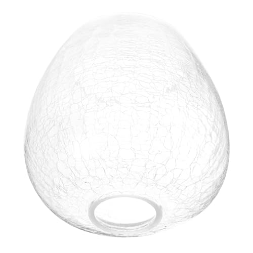 NUOBESTY Transparenter Pendelleuchten Ersatzschirm mit Fassung Diy Design im Riss Finish für Wohnzimmer und Wandlampen von NUOBESTY