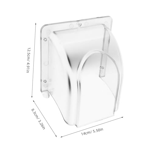NUOBESTY Transparentes Türklingel Regenabdeckung aus Langlebigem PC material Regenfeste Schutzabdeckung für Fingerabdruck Zutrittskontrollgeräte Einfache Montage Geeignet für Haustür und von NUOBESTY