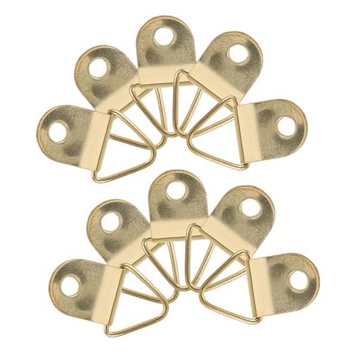 NUOBESTY Triangel Bilderrahmen Aufhänger mit Schrauben Triangel Ringe Bildhaken für Holzrahmen und Kreuzstich Platzsparende Lösung für Wanddekoration NUOBESTY Triangel Bilderrahmen Aufhänger mit Schrauben Triangel Ringe Bildhaken für Holzrahmen und Kreuzstich Platzsparende Lösung für Wanddekoration von NUOBESTY