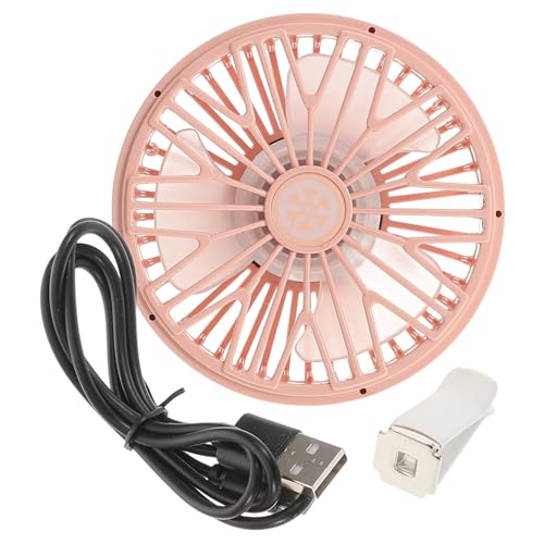 NUOBESTY USB Auto Tragbarer Kühllüfter für Kfz Innenraum Leiser Betrieb Kreative Installation für Erfrischende Luftzirkulation im Sommer Langen Fahrten von NUOBESTY