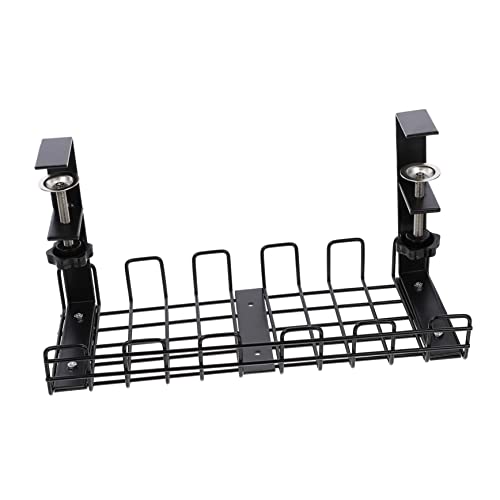 NUOBESTY Untertisch Kabelmanagement Tray Kabel Organizer für Schreibtisch Stabiler Kabelhalter für Sauberen Arbeitsplatz Geeignet für Kabel und Steckdosenleisten für Büro und Home Office von NUOBESTY