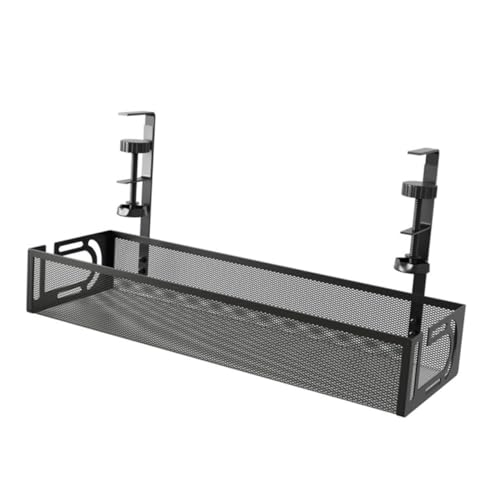 NUOBESTY Untertischregal Ladekabelständer Metalldraht-Organizer Unter Schreibtischspeicher Kabelmanagement unter dem Schreibtisch Unter dem Schreibtischkabelfach Eisen Black NUOBESTY Untertischregal Ladekabelständer Metalldraht-Organizer Unter Schreibtischspeicher Kabelmanagement unter dem Schreibtisch Unter dem Schreibtischkabelfach Eisen Black von NUOBESTY