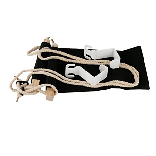 NUOBESTY Verstellbare Bürofuss Hängematte mit Haken Tragbarer Fußstütze Ergonomisch Strapazierfähiges Polyester Baumwoll Material für Schreibtisch und Bürogebrauch von NUOBESTY