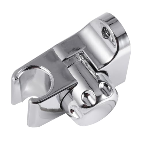 NUOBESTY Verstellbare Duschkopfhalterung Robustem Material Universeller Wandhalter für Handbrause Einfach zu Montieren Geeignet für Badezimmer für Senioren Silber von NUOBESTY