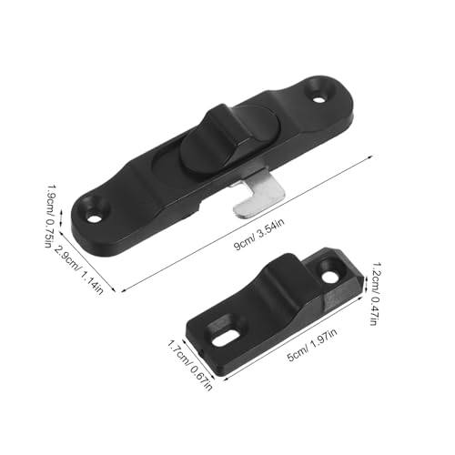 NUOBESTY Verstellbares Schiebetürschloss mit Stahlbolzen Fenstersicherung für Schiebefenster und Fliegengitter Sicherheitsfensterschloss mit Einstellbarem Fensteröffnungsbegrenzer von NUOBESTY