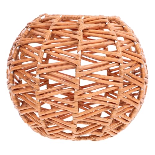 NUOBESTY Vintage Lampenschirm aus Kunststoff Rattan Handgefertigter Ersatzschirm für Hängelampe Vielseitig Einsetzbar Küche Esszimmer Robust und Retro Deckenleuchte Zubehör NUOBESTY Vintage Lampenschirm aus Kunststoff Rattan Handgefertigter Ersatzschirm für Hängelampe Vielseitig Einsetzbar Küche Esszimmer Robust und Retro Deckenleuchte Zubehör von NUOBESTY