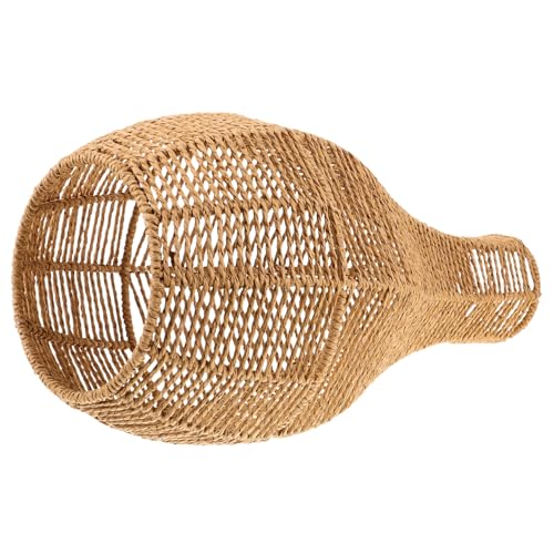 NUOBESTY Vintage Lampenschirm aus Seil und Eisen Langlebig und Installieren Dekorative Deckenlampe für Esszimmer Küche Schlafzimmer Bar Stilvoller Retro Lichtschutzschirm von NUOBESTY