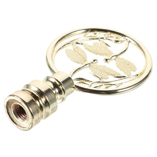 NUOBESTY Vintage Metall Lampenschirm Dekoration Tierfigur Lampenknauf Libelle Goldfarben Langlebig für Pendelleuchte Tischlampe Stehlampe Zubehör von NUOBESTY