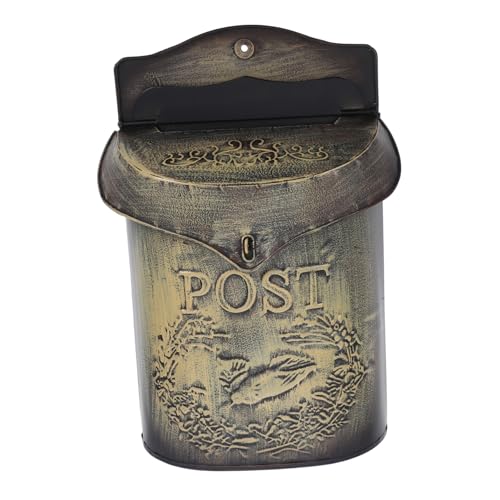 NUOBESTY Vintage Wandbriefkasten Eisen Retro Stil Briefkasten für Zuhause und Büro Mehrzweck Vorschlagsbox Einfache Installation für Außenbereiche Wetterbeständig und Langlebig NUOBESTY Vintage Wandbriefkasten Eisen Retro Stil Briefkasten für Zuhause und Büro Mehrzweck Vorschlagsbox Einfache Installation für Außenbereiche Wetterbeständig und Langlebig von NUOBESTY
